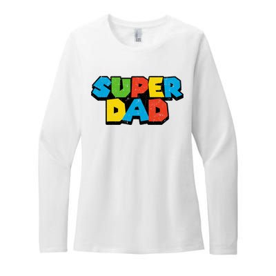 Super Daddio Dad Video Gamer Womens CVC Long Sleeve Shirt