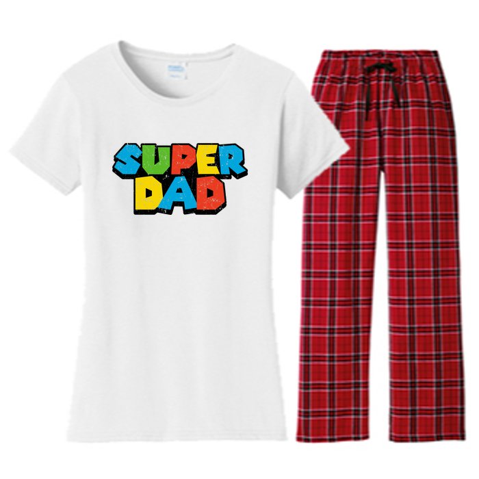 Super Daddio Dad Video Gamer Women's Flannel Pajama Set