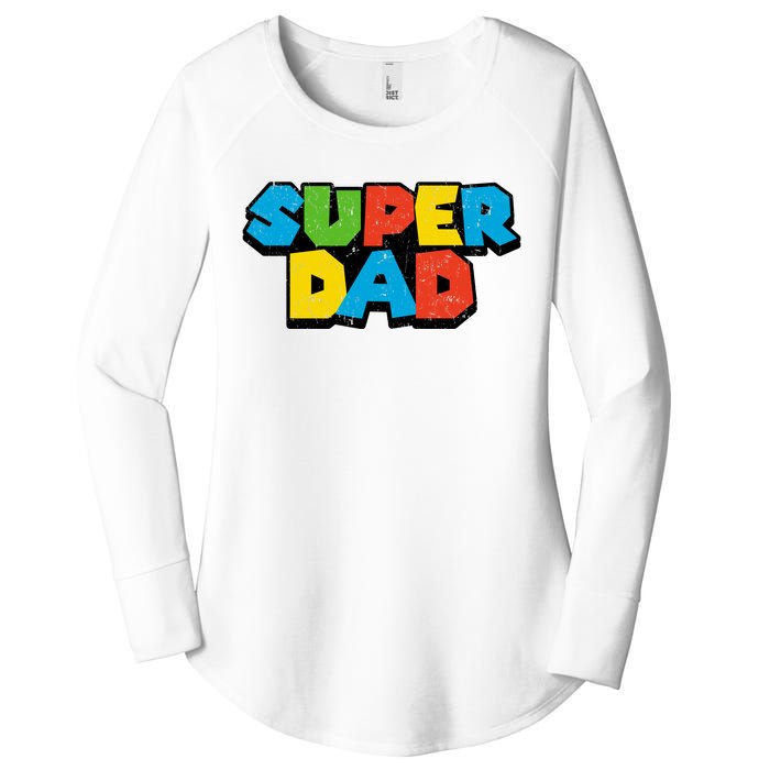 Super Daddio Dad Video Gamer Women's Perfect Tri Tunic Long Sleeve Shirt