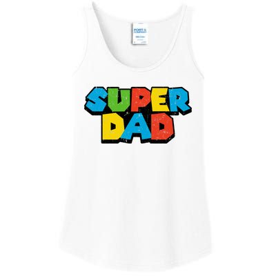 Super Daddio Dad Video Gamer Ladies Essential Tank