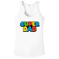 Super Daddio Dad Video Gamer Ladies PosiCharge Competitor Racerback Tank