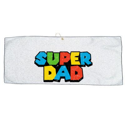 Super Daddio Dad Video Gamer Large Microfiber Waffle Golf Towel
