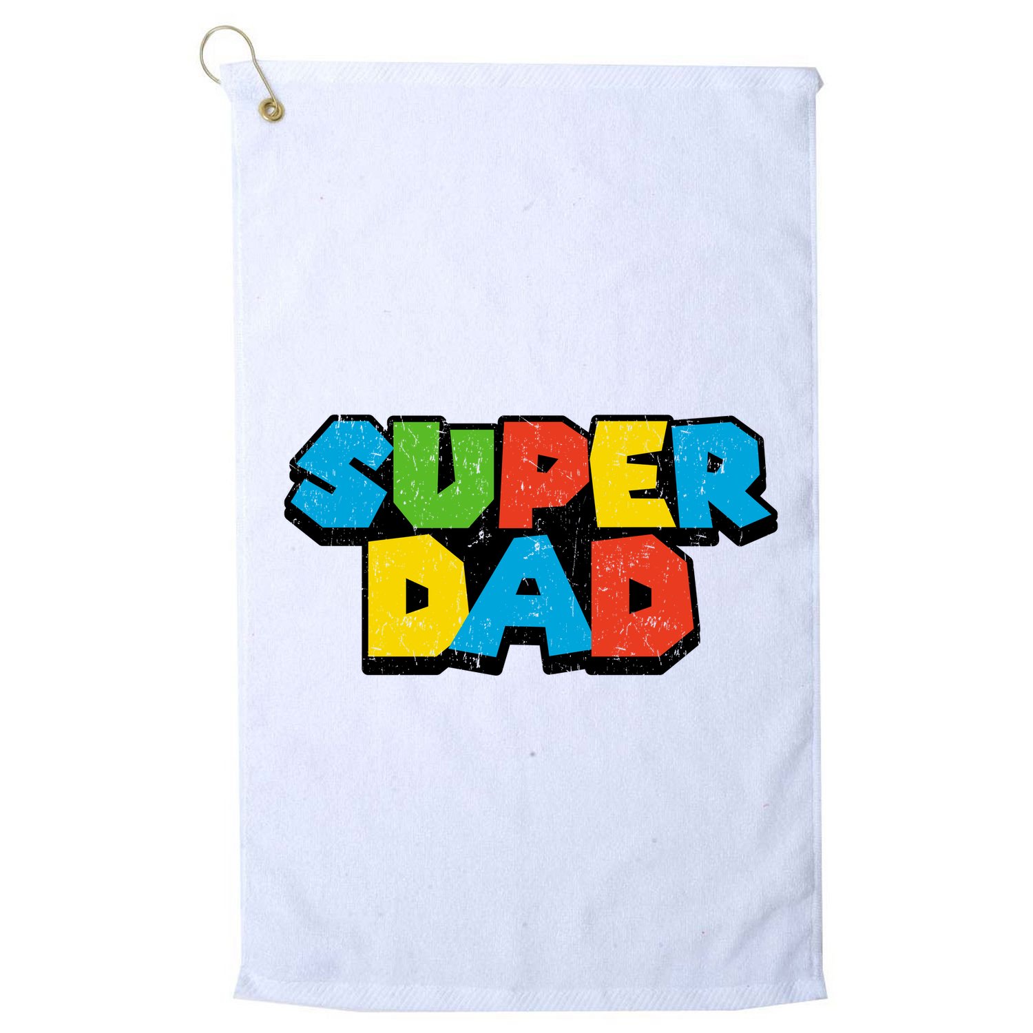 Super Daddio Dad Video Gamer Golf Towel