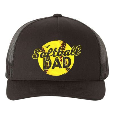 Softball Dad Daddy Father Father's Day Yupoong Adult 5-Panel Trucker Hat