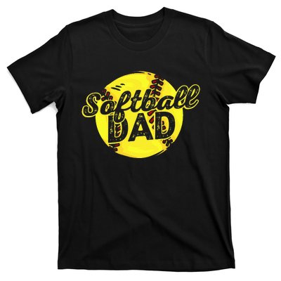 Softball Dad Daddy Father Father's Day T-Shirt