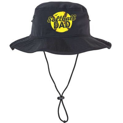 Softball Dad Daddy Father Father's Day Legacy Cool Fit Booney Bucket Hat