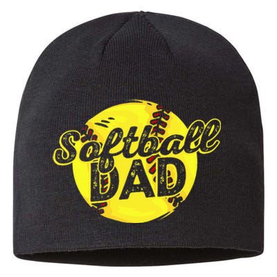 Softball Dad Daddy Father Father's Day Sustainable Beanie