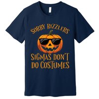 Sigmas Don’T Do Costumes Funny Halloween Spooky Pumpkin Premium T-Shirt