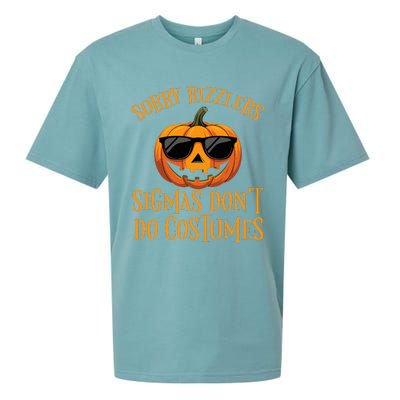 Sigmas Don’T Do Costumes Funny Halloween Spooky Pumpkin Sueded Cloud Jersey T-Shirt