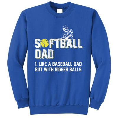 Softball Dad Definition Like A Baseball Dad Cute Gift Sweatshirt