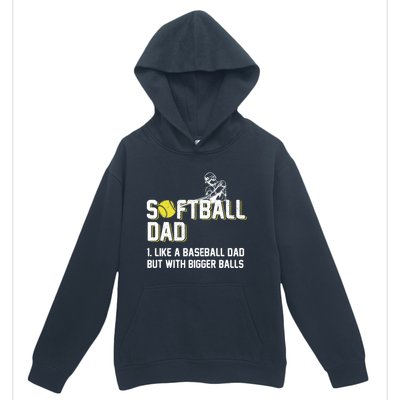 Softball Dad Definition Like A Baseball Dad Cute Gift Urban Pullover Hoodie