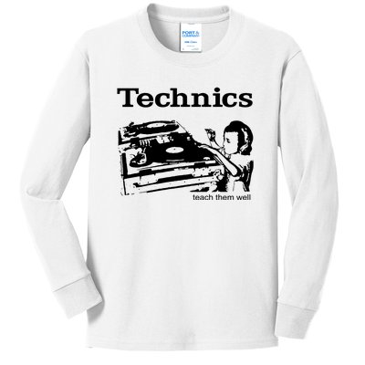 SL1210 DJ Decks Kids Long Sleeve Shirt