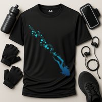 Scuba Diving Diver Cooling Performance Crew T-Shirt