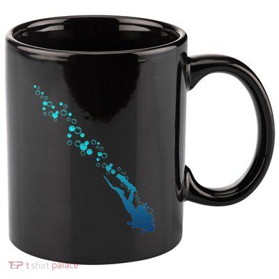Scuba Diving Diver 11oz C Handle Ceramic Mug