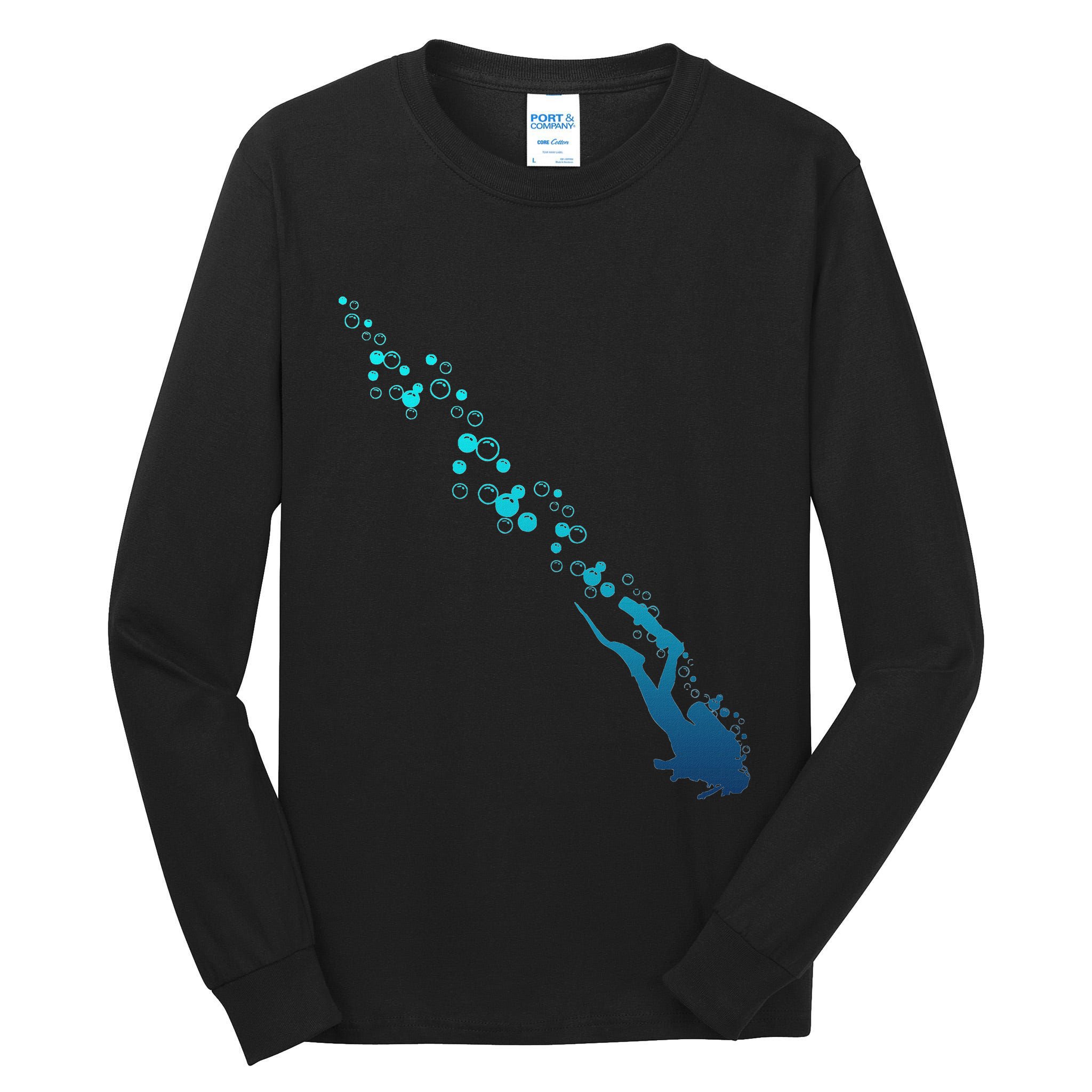 Scuba Diving Diver Tall Long Sleeve T-Shirt