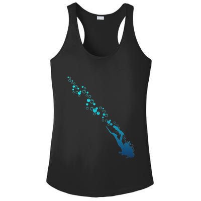 Scuba Diving Diver Ladies PosiCharge Competitor Racerback Tank