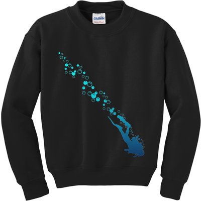 Scuba Diving Diver Kids Sweatshirt