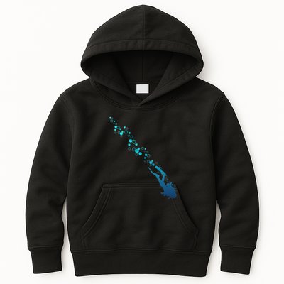 Scuba Diving Diver Kids Hoodie