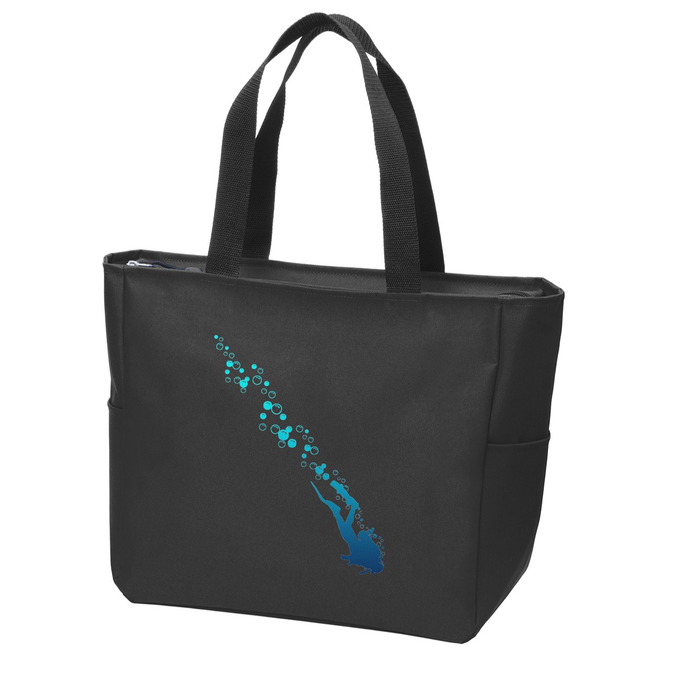 Scuba Diving Diver Zip Tote Bag