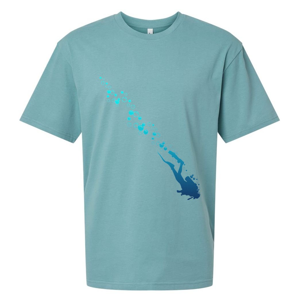 Scuba Diving Diver Sueded Cloud Jersey T-Shirt
