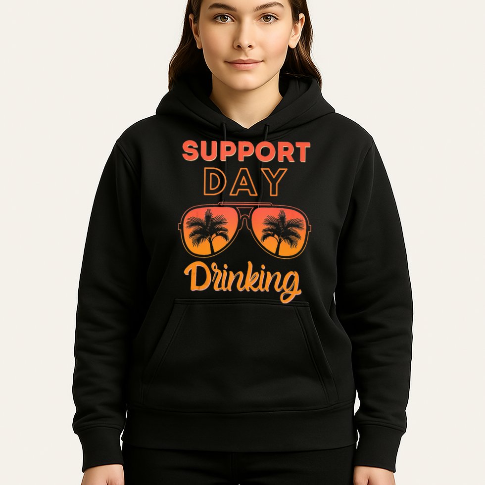 Support Day Drinking Funny Summer Beach Vacation Tank Top Hoodie