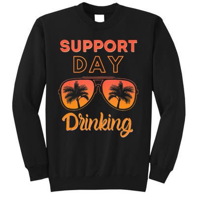 Support Day Drinking Funny Summer Beach Vacation Tank Top Sweatshirt