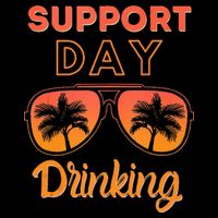 Support Day Drinking Funny Summer Beach Vacation Tank Top Sweatshirt
