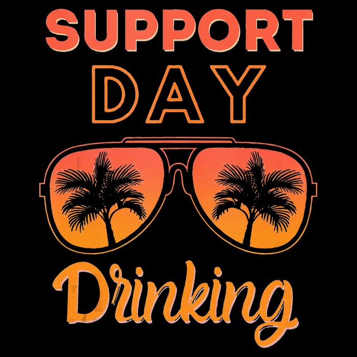 Support Day Drinking Funny Summer Beach Vacation Tank Top Sweatshirt