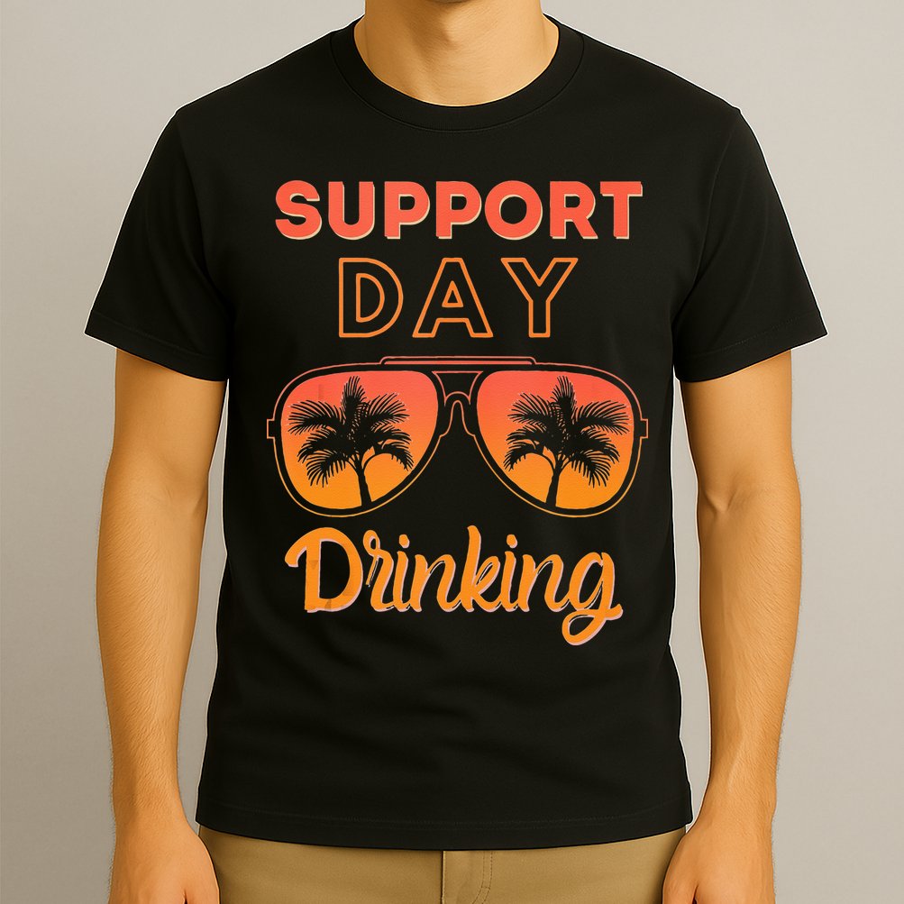 Support Day Drinking Funny Summer Beach Vacation Tank Top T-Shirt