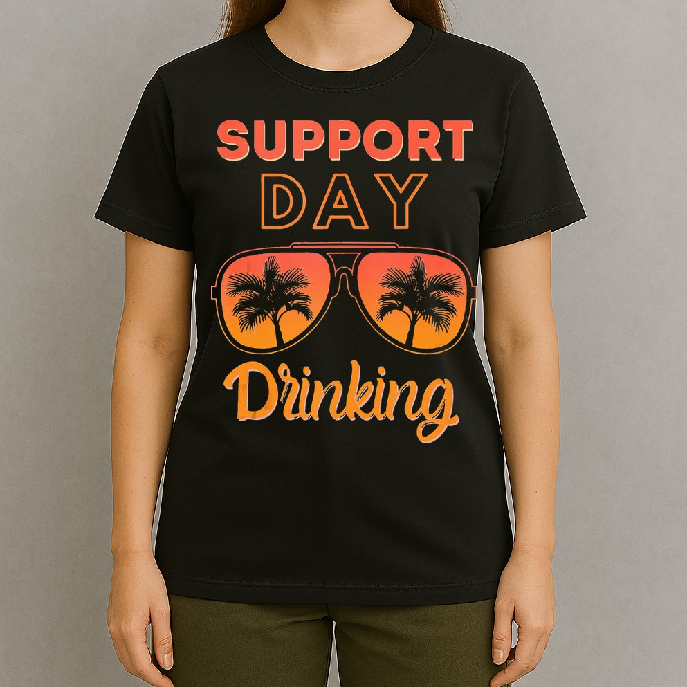 Support Day Drinking Funny Summer Beach Vacation Tank Top T-Shirt