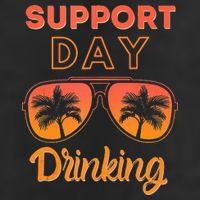 Support Day Drinking Funny Summer Beach Vacation Tank Top 25L Jumbo Tote