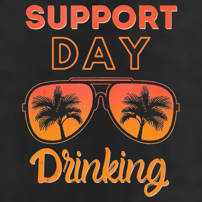 Support Day Drinking Funny Summer Beach Vacation Tank Top 25L Jumbo Tote