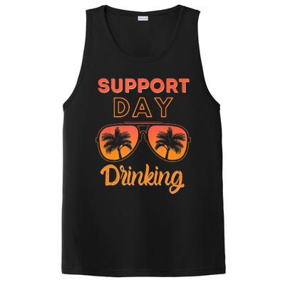 Support Day Drinking Funny Summer Beach Vacation Tank Top PosiCharge Competitor Tank