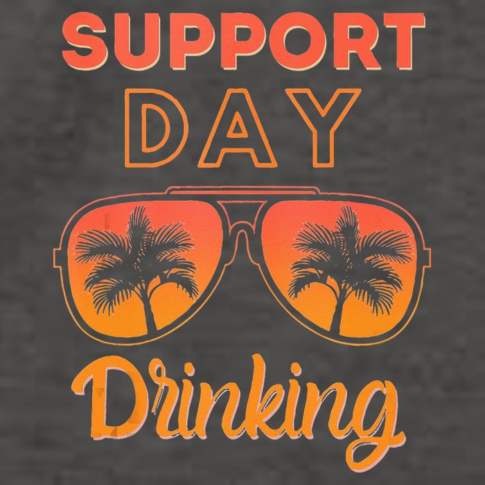 Support Day Drinking Funny Summer Beach Vacation Tank Top Vector Backpack