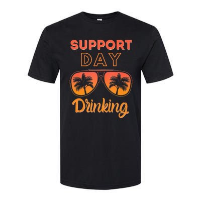 Support Day Drinking Funny Summer Beach Vacation Tank Top Softstyle CVC T-Shirt