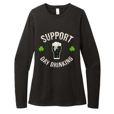 Support Day Drinking Funny Saint Pattys Gift Womens CVC Long Sleeve Shirt