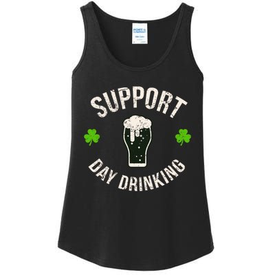 Support Day Drinking Funny Saint Pattys Gift Ladies Essential Tank