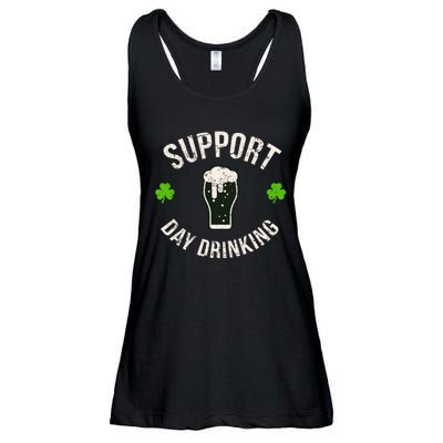 Support Day Drinking Funny Saint Pattys Gift Ladies Essential Flowy Tank