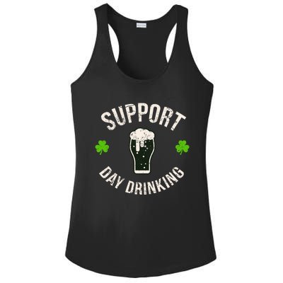 Support Day Drinking Funny Saint Pattys Gift Ladies PosiCharge Competitor Racerback Tank