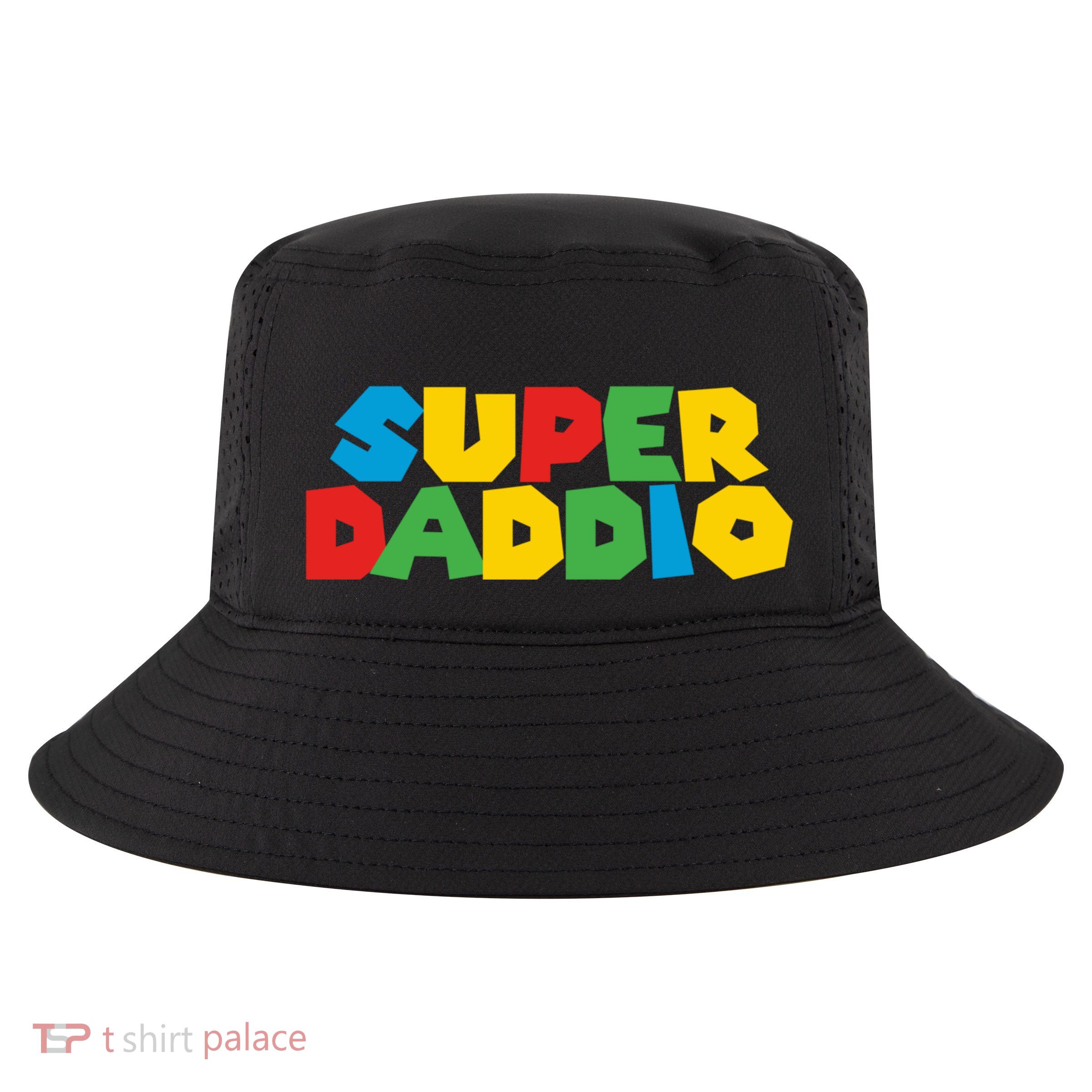 Super Daddio Dad Video Gamer Dad Fathers Day Funny Gift Cool Comfort Performance Bucket Hat