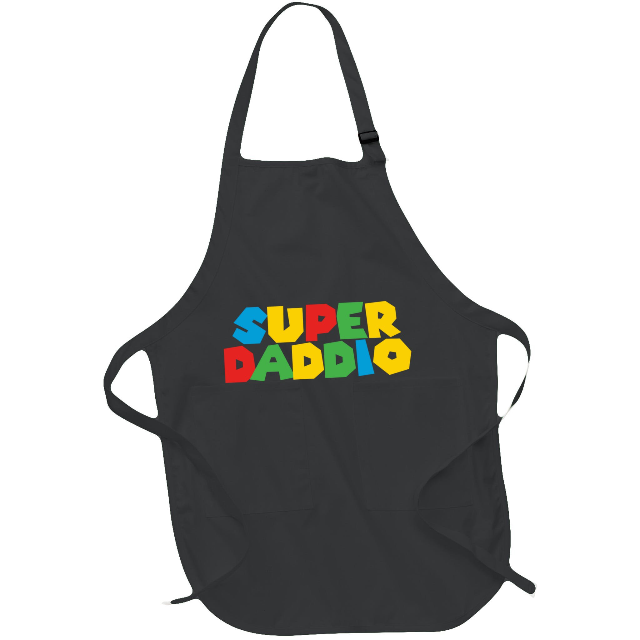 Super Daddio Dad Video Gamer Dad Fathers Day Funny Gift Apron