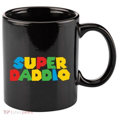 Super Daddio Dad Video Gamer Dad Fathers Day Funny Gift 11oz C Handle Ceramic Mug