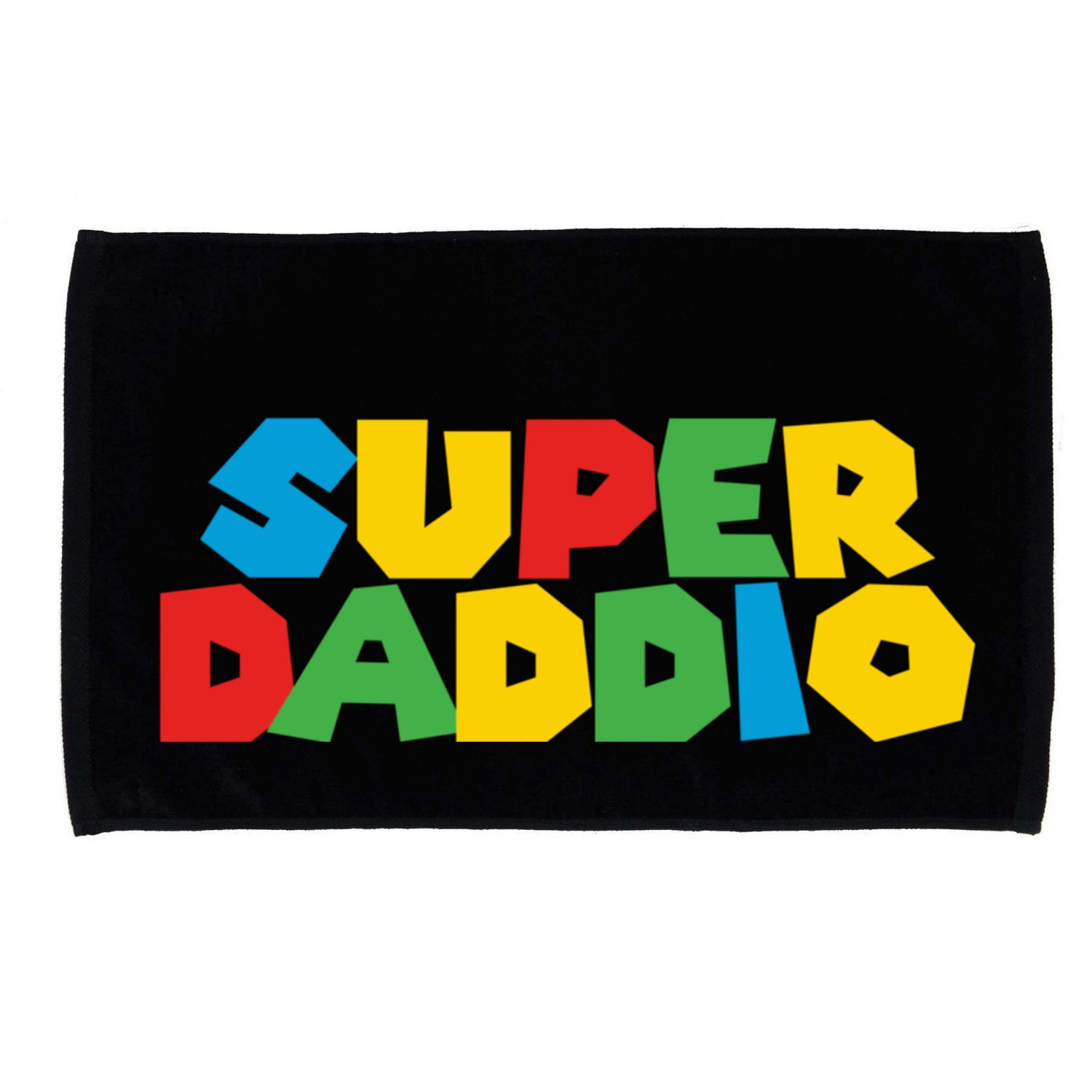 Super Daddio Dad Video Gamer Dad Fathers Day Funny Gift Microfiber Hand Towel