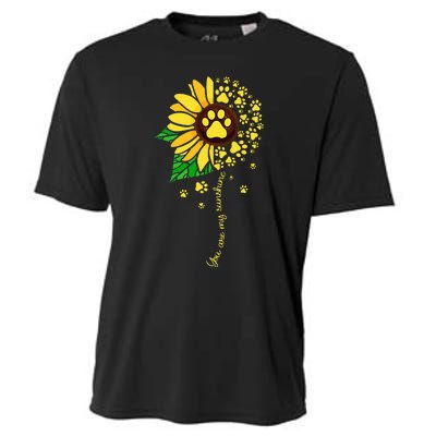 Sunflower Dog Doglover Pets Paw Apparel For Women Men Cooling Performance Crew T-Shirt