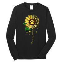 Sunflower Dog Doglover Pets Paw Apparel For Women Men Long Sleeve Shirt