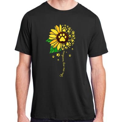 Sunflower Dog Doglover Pets Paw Apparel For Women Men Adult ChromaSoft Performance T-Shirt