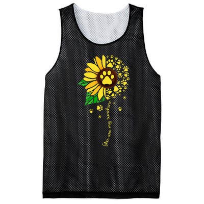 Sunflower Dog Doglover Pets Paw Apparel For Women Men Mesh Reversible Basketball Jersey Tank