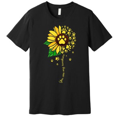 Sunflower Dog Doglover Pets Paw Apparel For Women Men Premium T-Shirt