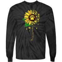 Sunflower Dog Doglover Pets Paw Apparel For Women Men Tie-Dye Long Sleeve Shirt