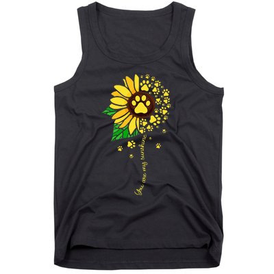 Sunflower Dog Doglover Pets Paw Apparel For Women Men Tank Top